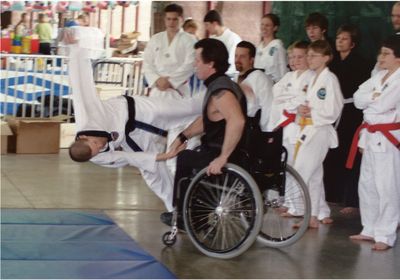 Bill Auvenshire doesn't let a disability stop him from competing in martial arts! Source: Martial Arts with Disabilities Blog
