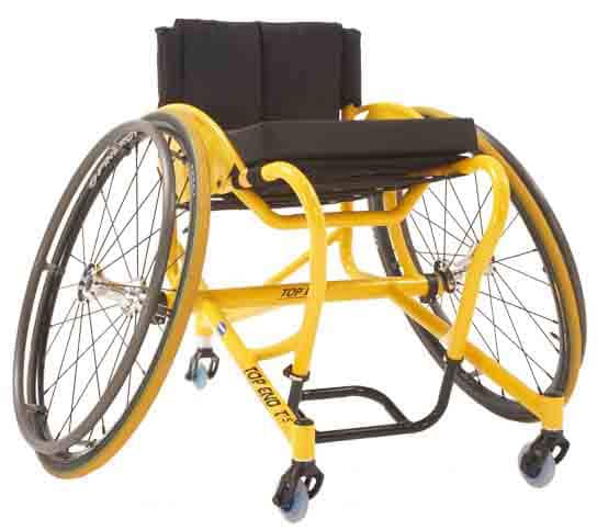 This is the Top End T-5 7000 Series Tennis Wheelchair. Picture courtesy of Sportaid.