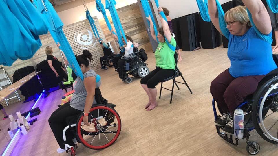 Adaptive Aerial Yoga Allows Wheelchair Users To Fly adaptive-aerial-yoga-allows-wheelchair-users-to-fly