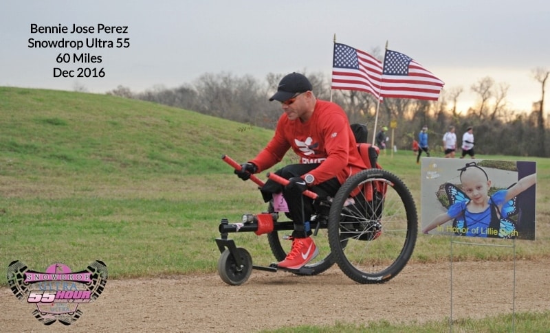 Bennie Jose Perez competing in 2016 Snowdrop Ultra