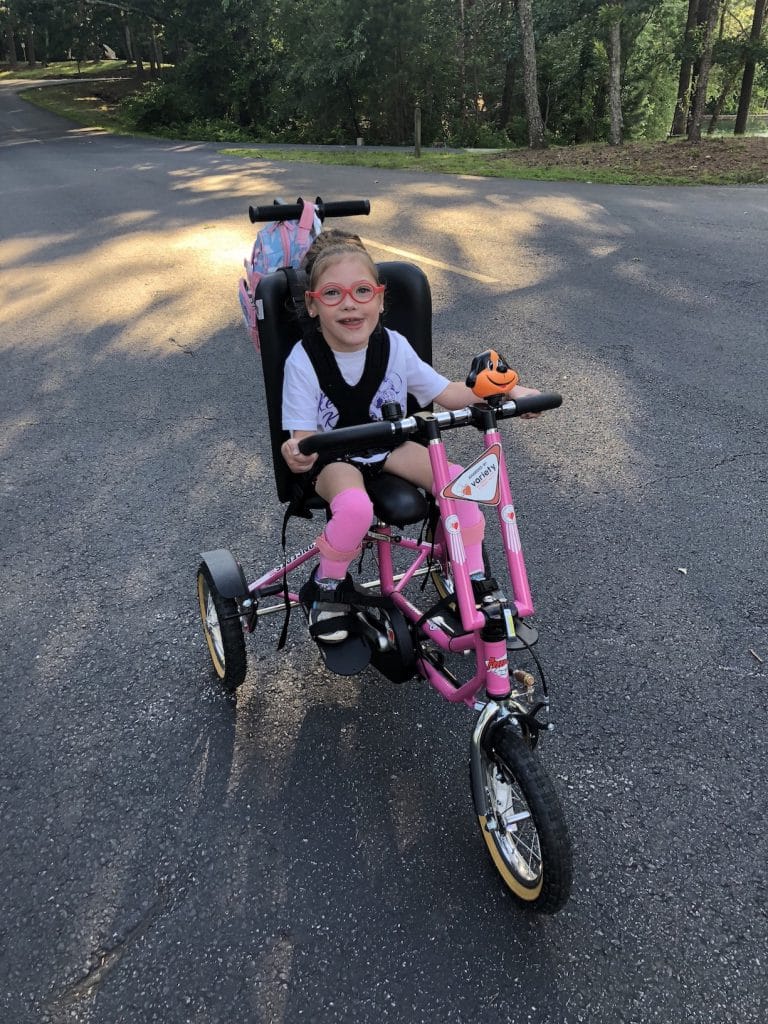 Kessley and her bike