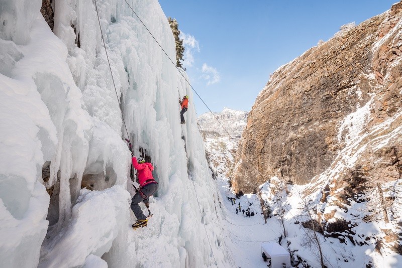 adaptive ice climber