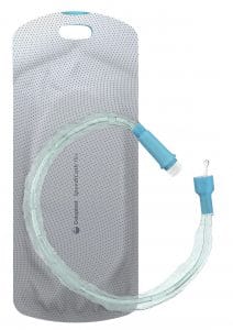 A Speedicath® Flex Coudé Pro catheter and its packaging